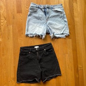 Pair of H+M jeans shorts